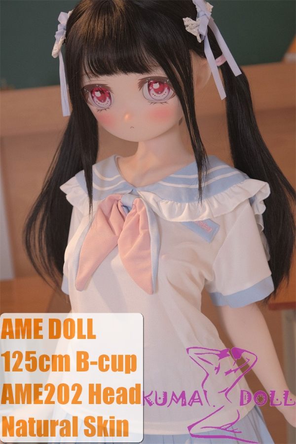 AME DOLL 125cm B-cup AME202 Head Anime Doll Full Silicone Doll in Blue School Uniform