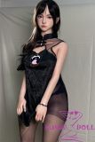 WTDOLL 160cm C-cup S3 Head Full Silicone Love Doll Realistic Skin Texture in Black Qipao