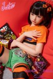 J-cute doll 137cm A-cup AGD26 Head Sex Doll Full Silicone Material in Halloween Homewear