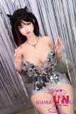 UNEEDOLL 153cm G-cup Lyra Fawn (乐鹿) Head Full Silicone Doll Real Skin Texture in Silver Dress
