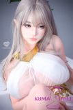 Wanbing head sex doll wearing white dress