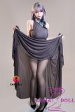 SHEDOLL 161cm E-cup 绯雪 Feixue Head Sex Doll Body Material Customizable in Gray Dress