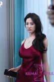 Red Spaghetti Strap Dress Silicone Doll