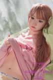 145cm Silicone Doll Seated in Pink Sweatshirt