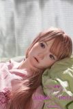 MLW doll Loli Sex Doll 145cm/4ft8 A-cup Mia Head Full Silicone Doll in Pink Sweatshirt