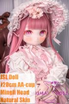 JSL DOLL 120cm AA-cup Mingli PVC Head+ TPE Body Anime Doll Pink Lolita Dress