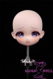 JSL DOLL 120cm AA-cup Paopao PVC Head+ TPE Body Anime Doll Beige Dress