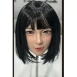 Evasdoll 169cm I-cup Ruohanyi Head Full Silicone Life-size Sex Doll in Black Mini Dress