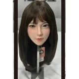 Evasdoll 169cm I-cup Ruohanyi Head Full Silicone Life-size Sex Doll in Black Mini Dress