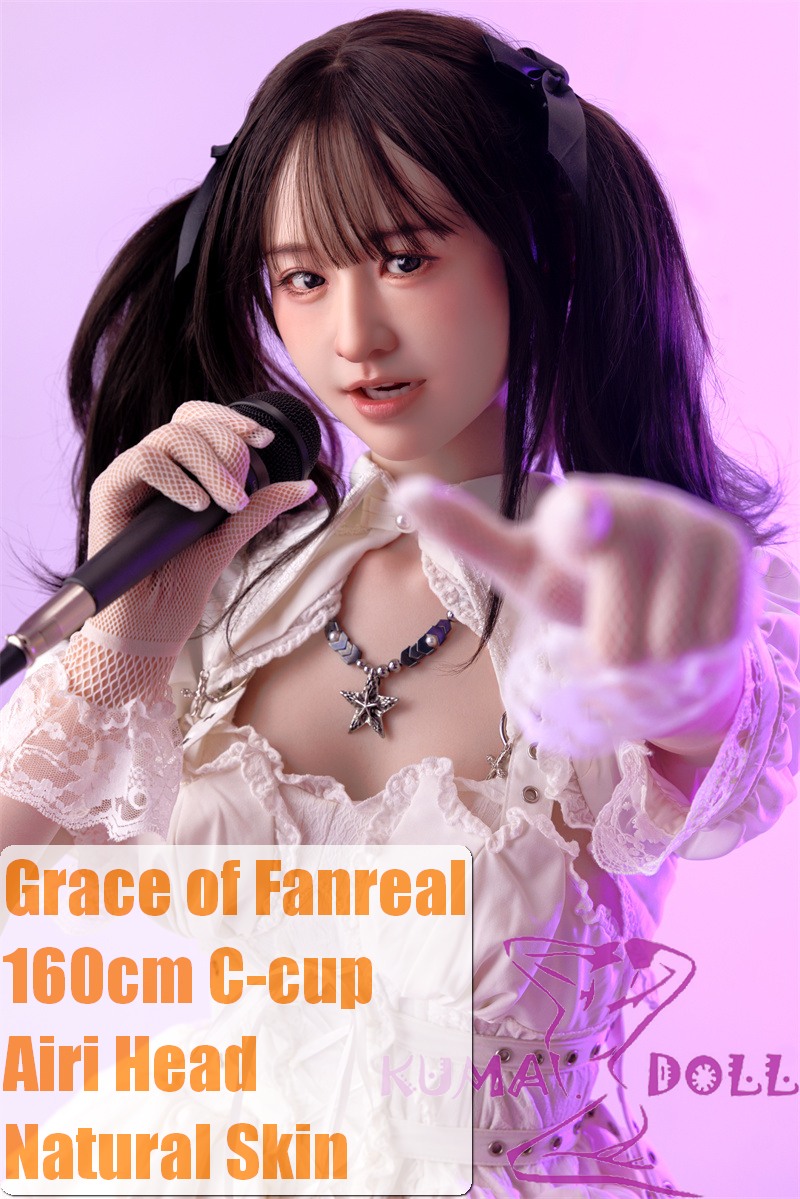 GRACE OF FANREAL Full Silicone Sex Doll 160cm C-cup Airi Head Realistic Makeup K-pop Idol