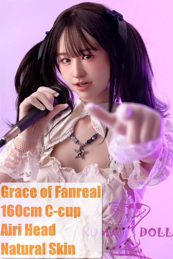 GRACE OF FANREAL Full Silicone Sex Doll 160cm C-cup Airi Head Realistic Makeup K-pop Idol