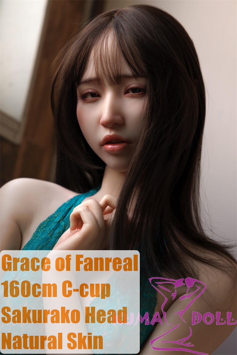 GRACE OF FANREAL Full Silicone Sex Doll 160cm C-cup Sakurako Sensual Head Realistic Makeup