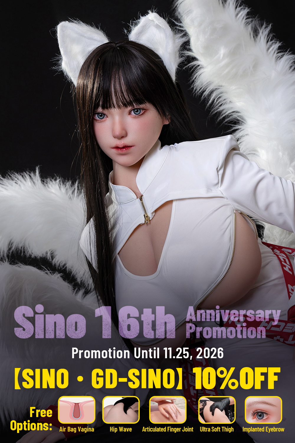 【Sino Promotion Until 11.25】Sino Doll Soft-Max 77/80/84cm Torso Silicone Sex Doll 10% OFF Promotion Page