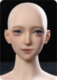 Firefly Diary 158cm F-cup Chloe Head Full Silicone Sex Doll With Body Make-up in Red Shirt Jeans