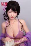UNEEDOLL 165cm D-cup Elowen (初夏)  Head Close Eye Vision Full Silicone Doll Real Skin Texture in Purple Belly Dance Costume