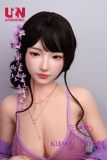 UNEEDOLL 165cm D-cup Elowen (初夏)  Head Close Eye Vision Full Silicone Doll Real Skin Texture in Purple Belly Dance Costume