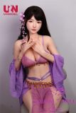 UNEEDOLL 165cm D-cup Elowen (初夏)  Head Close Eye Vision Full Silicone Doll Real Skin Texture in Purple Belly Dance Costume
