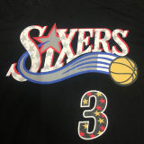 IVERSON # 3 76ers Black Mitchell Ness Retro Jerseys