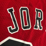 JORDAN # 23 Bulls Red Mitchell Ness Retro Jerseys