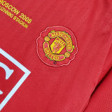 RONALDO #7 2007-08 M Utd Home Red Retro Jersey UCL Version胸前绣欧冠决赛字欧冠字体有球