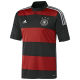 2014 Germany Away Balck And Red Retro Soccer Jersey