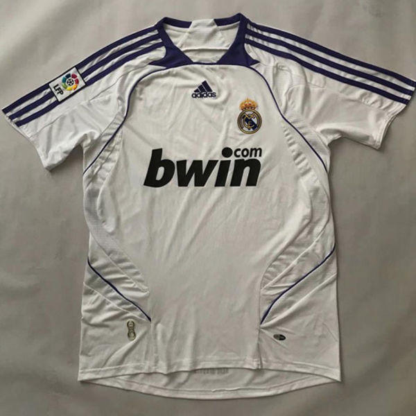 2007/08 RM White Home Retro Soccer Jersey