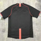 2007/08 M Utd Away Black Retro Soccer Jersey