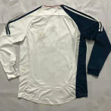 2006/07 LFC  Away White And Black Long Sleeve Retro Soccer Jersey