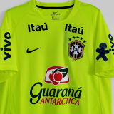 2021 Brazil Home Light Green Training Soccer Jersey
