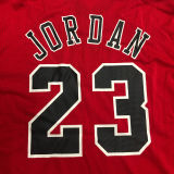 JORDAN # 23 Bulls Red Mitchell Ness Retro Jerseys