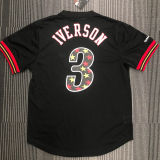 IVERSON # 3 76ers Black Mitchell Ness Retro Jerseys