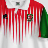 1996/98 Wales Away White Retro Soccer Jersey
