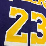 LA Lakers James #23 Purple NBA Jerseys Hot Pressed