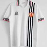 1975/1980 M Utd Away White Retro Soccer Jersey