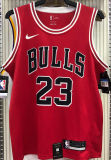 Bulls Jordan #23 Red NBA Jerseys Hot Pressed