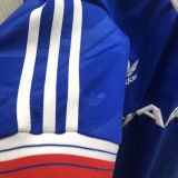 1986/88 M Utd Away Blue Retro Soccer Jersey