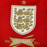 2013 England 150th Anniversary Red Retro Soccer Jersey