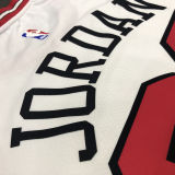 Bulls Jordan #23 White NBA Jerseys Hot Pressed