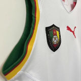 2002 Cameroun Away White Retro Soccer Jersey