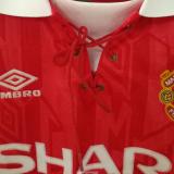 1992/94 M Utd Home Red Retro Soccer Jersey