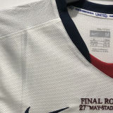 2008/09 M Utd Away White Retro UCL Version Soccer Jersey（胸前有绣欧冠决赛小字）