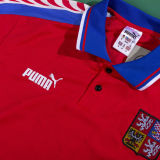 1996 Czech Home Red Retro Soccer Jersey