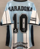 Maradona #10 Argentina Home Retro Soccer Jersey 2001有名有号