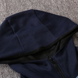 2021 Hoody Royal Blue Zipper Jacket Tracksuit