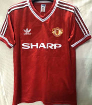 1986/88 M Utd Home Red Retro Soccer Jersey