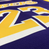 2021 LA Lakers Jordan James #23 Purple NBA Jerseys Hot Pressed