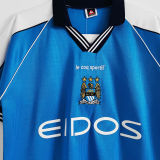 1999/2001 Man City Home Blue Retro Soccer Jersey