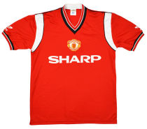 1984/86 M Utd Home Retro Soccer Jersey