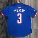 IVERSON # 3 ALL STAT 2009 Blue Mitchell Ness Retro Jerseys