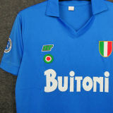 1987/88 Napoli Home Blue Retro Soccer Jersey